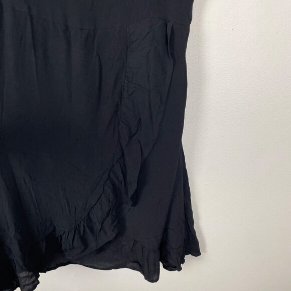 NWT Woven Kaela Mini Dress Cotton:On Size 18 US Black With Adjustable Tie Straps - Picture 5 of 10